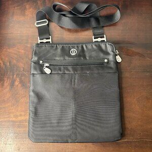 Baggallini Tucson Black Crossbody Bag Purse RFID Water Resistant Pockets Zipper